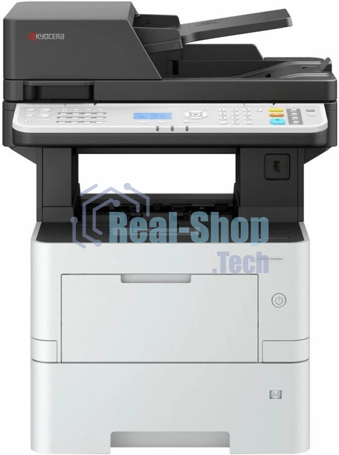 МФУ лазерное Kyocera Ecosys MA4500x (110C133NL0/110C133DZ0), A4, ч/б, печ. до 45 стр/мин., скан. до 60 стр/мин. (ч/б) 40 стр/мин (цвет.), 1200 x 1200 dpi (печать) 600 x 600 DPI (скан.), USB, RJ-45