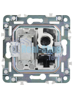 SKANDY Розетка двойная TV+RJ45 кат.5E SK-A14N никель | SK-AK20-1-K50 | IEK