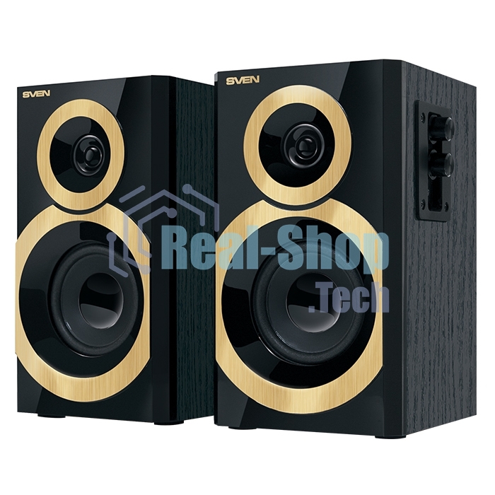 Акустическая система SVEN SPS-619 GOLD акустическая система 2.0, мощность 2х10 Вт(RMS)