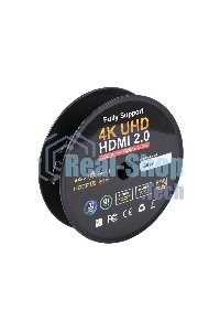 Активный оптический кабель Cablexpert HDMI, 50м, v2.0, 19M/19M, AOC Premium Series, позол.разъемы, экран, коробка
