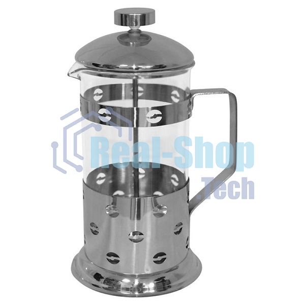 Френч-пресс MALLONY B535-1000ML, 1 л, сталь/стекло (в уп. 12 шт)