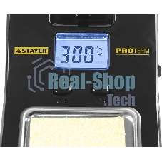 Паяльная станция STAYER 55370 profi цифровая с жк дисплеем диапазон 160-520°c шаг 10°c 48Вт
