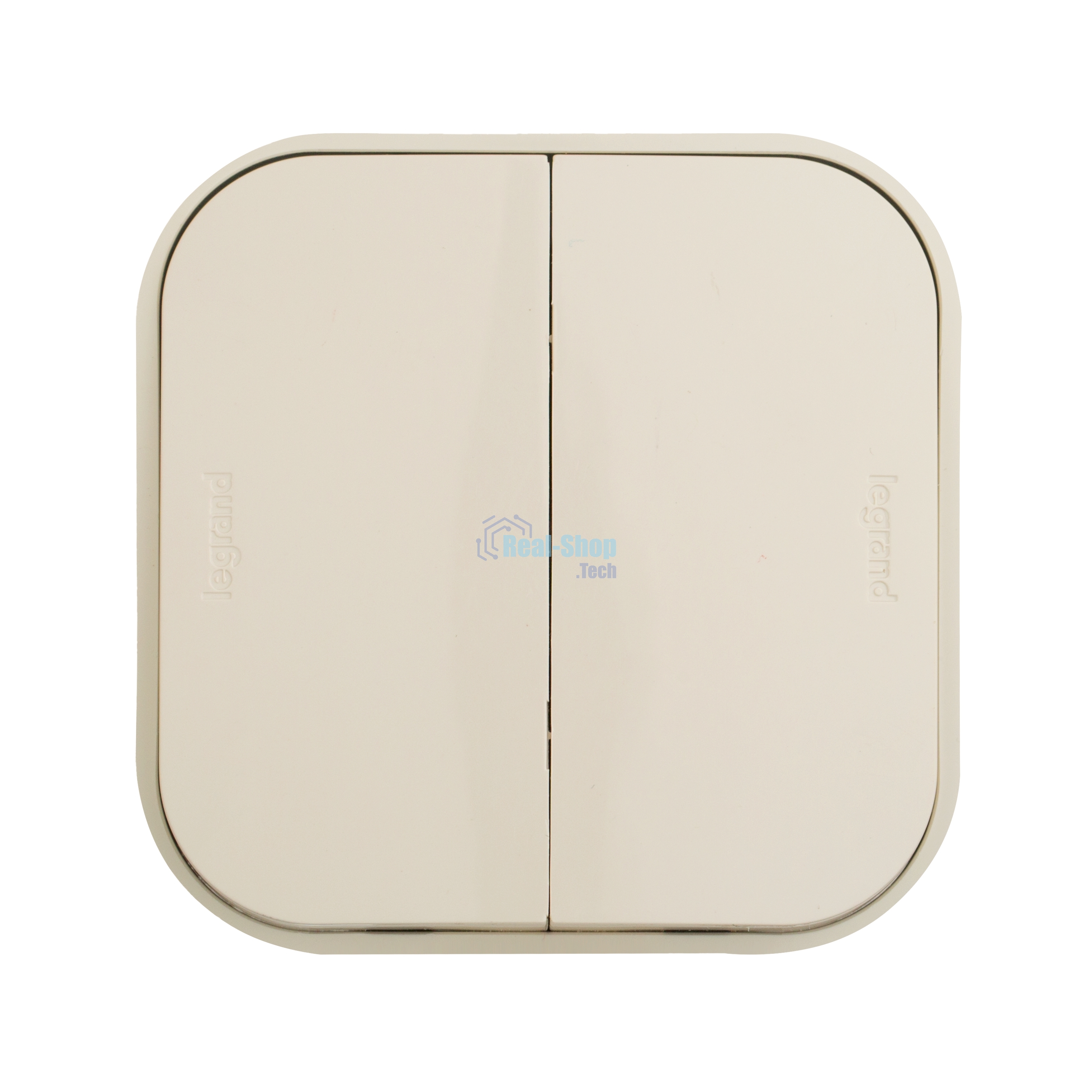 Выключатель Quteo 10A 2-клав., сл. кость Quteo Выключатель 10A 2-клав., сл. кость