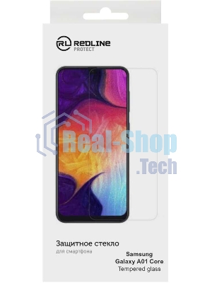 Защитное стекло для экрана Redline для Samsung Galaxy A01 Core прозрачная 1шт. (УТ000021703)