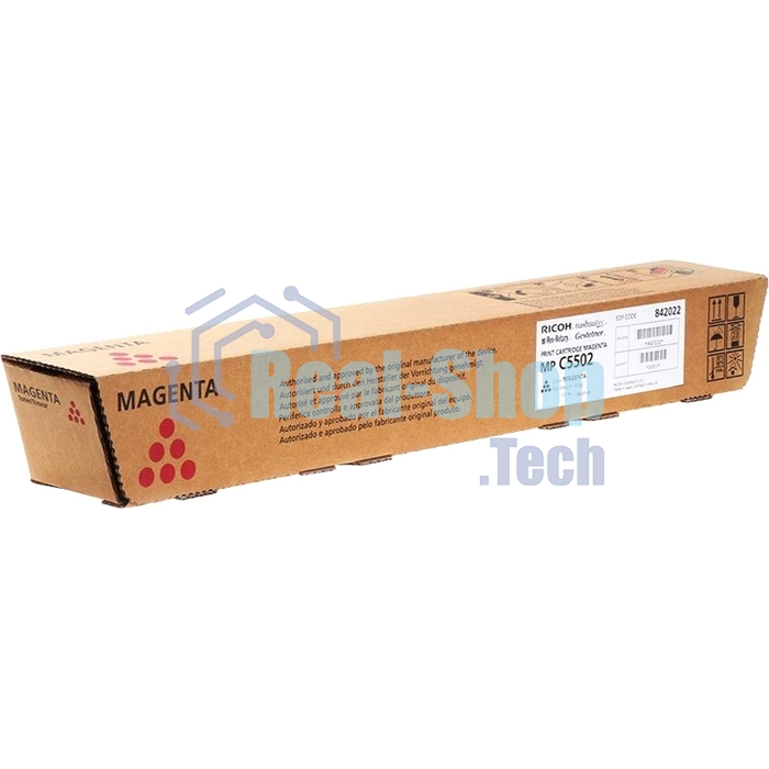 Картридж лазерный Ricoh 841757/842022 тип MPC5502E, пурпурный для Aficio MP C4502/C5502 22500 стр.