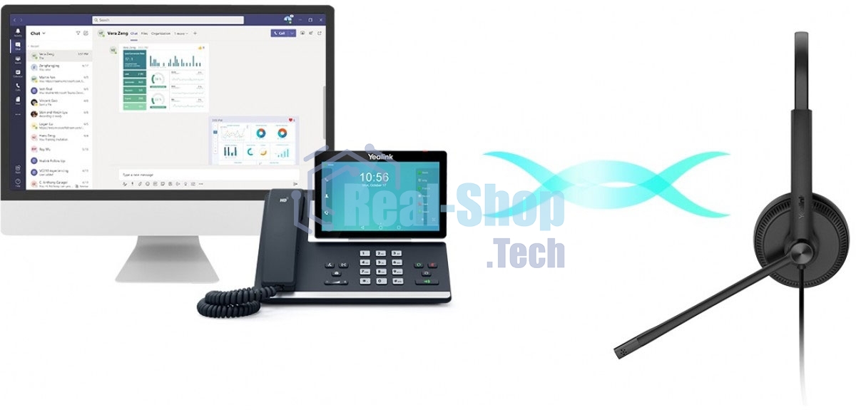 Гарнитура проводная Yealink UH34 Lite Dual UC