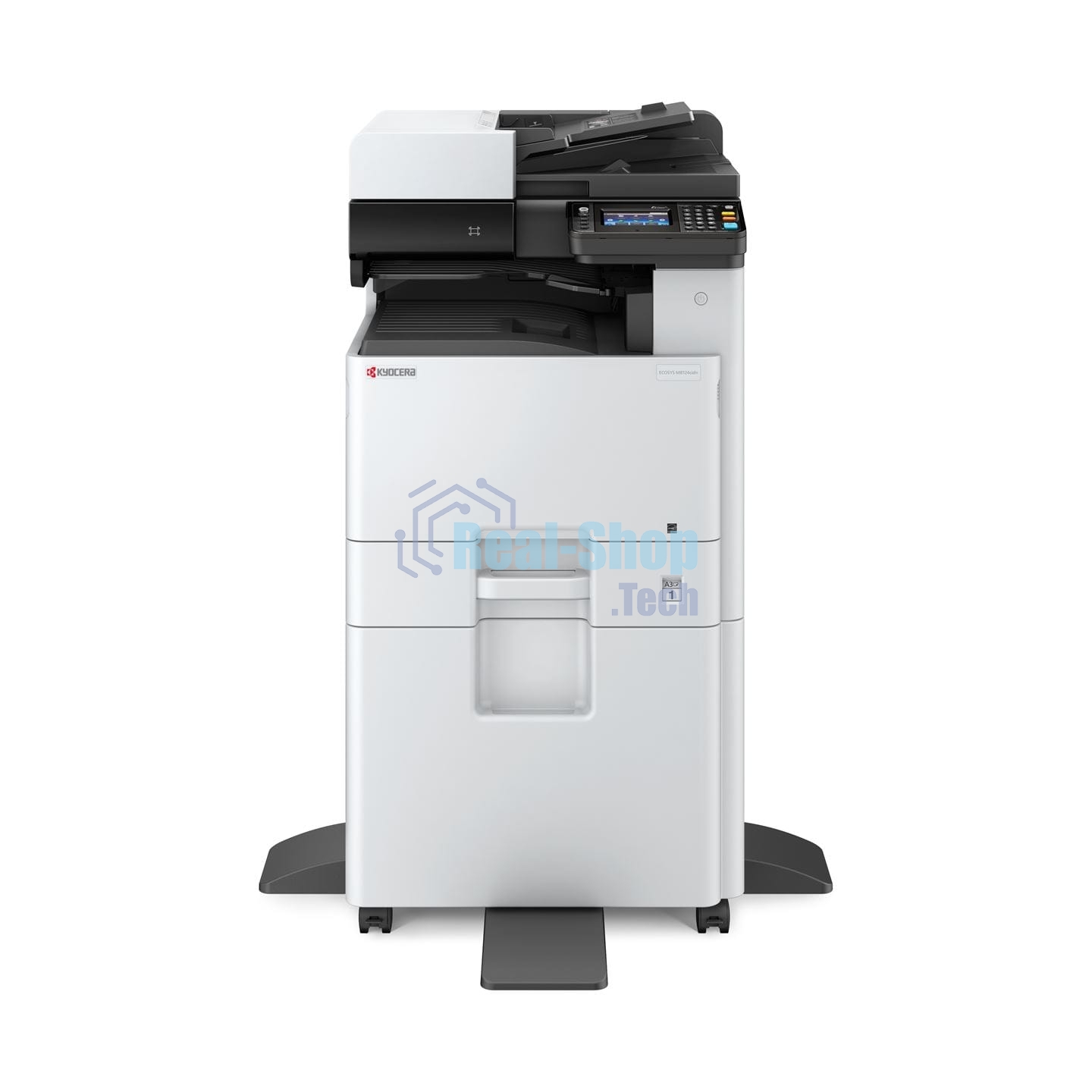 МФУ лазерное Kyocera Ecosys M8124cidn (1102P43NL0), A3, цветной, печ. до 24 стр/мин. (А4) до 12 стр/мин. (А3), скан. до 50 стр/мин., 1200 x 1200 dpi (печать) 600x600dpi (скан.), USB, RJ-45, NFC, Air Print, Mopria