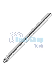 Отвертка Sparta PH2х100 мм, углеродистая сталь, черная пластиковая рукоятка