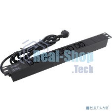 Блок розеток горизонтальный ExeGate ServerPro PDU-19H005 Al-10C13-EU3, 19