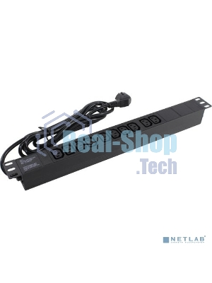 Блок розеток горизонтальный ExeGate ServerPro PDU-19H005 Al-10C13-EU3, 19
