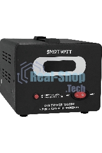 Напольный стабилизатор напряжения SMARTWATT AVR TOWER 1500RF (140W - 260W, 1500VA, 1.5 кВт, 50-60 Гц, розеток - 2, LED-д