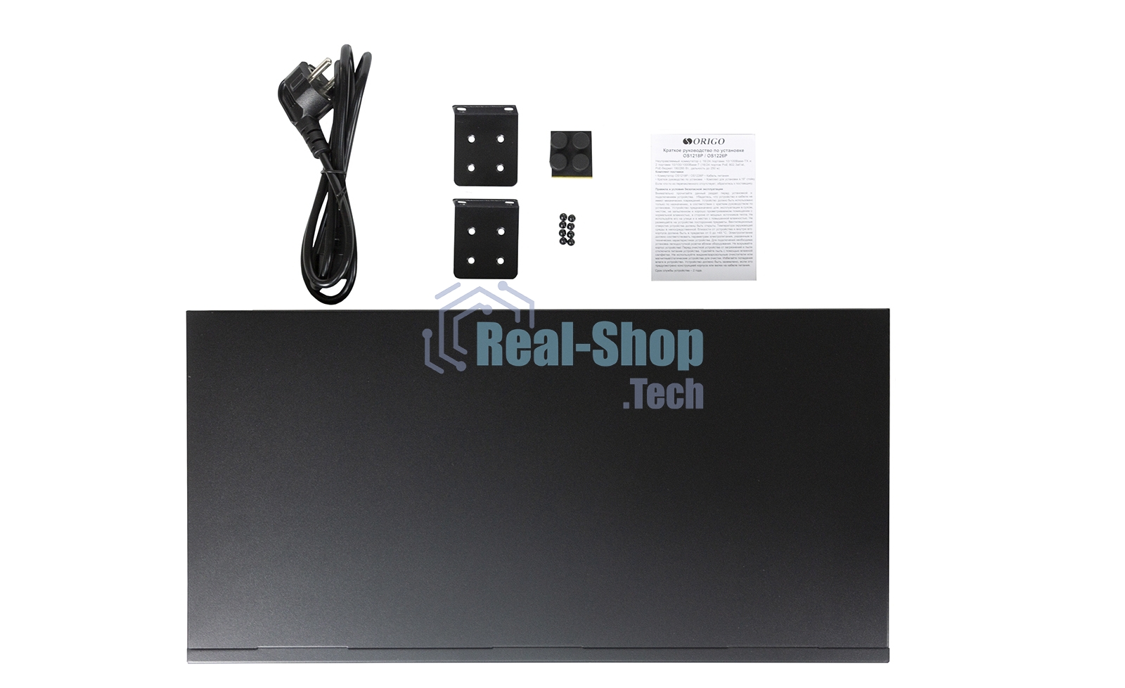 Неуправляемый PoE-коммутатор ORIGO OS1226P/285W/A1A 24x100Base-TX PoE+, 2x1000Base-T, PoE-бюджет 285 Вт, корпус металл