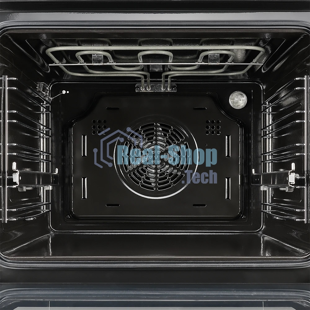 Встраиваемый электрический духовой шкаф MONSHER MOE 6092 Noir, 9 режимов: Традиционный нагрев, Макси-Гриль, Макси-Гриль с конвекцией, Нижний нагрев, Разморозка, Традиционный нагрев с конвекцией, Режим подсветка, Конвекция, Режим пицца, утапливаемые поворо