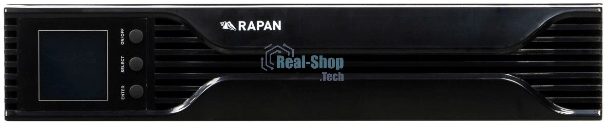 Источник бесперебойного питания Бастион Rapan 1000-RACK-IN-2X9 700Вт 1000ВА черный