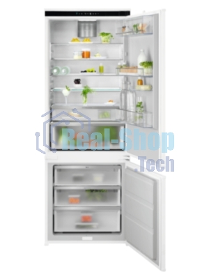 Встраиваемый холодильник Electrolux ENP7TD75S, комбинированный No Frost, Размеры ВxШxГ [мм]: 1884x696x549, сенсорное управление с символьным дисплеем, Динамическая система охлаждения в холодильной камере, система охлаждения в морозильной камере - No Frost, крепление дверцы на направляющих, A++ класс энергопотребления, Большой ящик на телескопических направляющих, MultiSpace, Flexi shelf, Инверторный компрессор