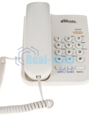 Телефон проводной Ritmix RT-311 белый