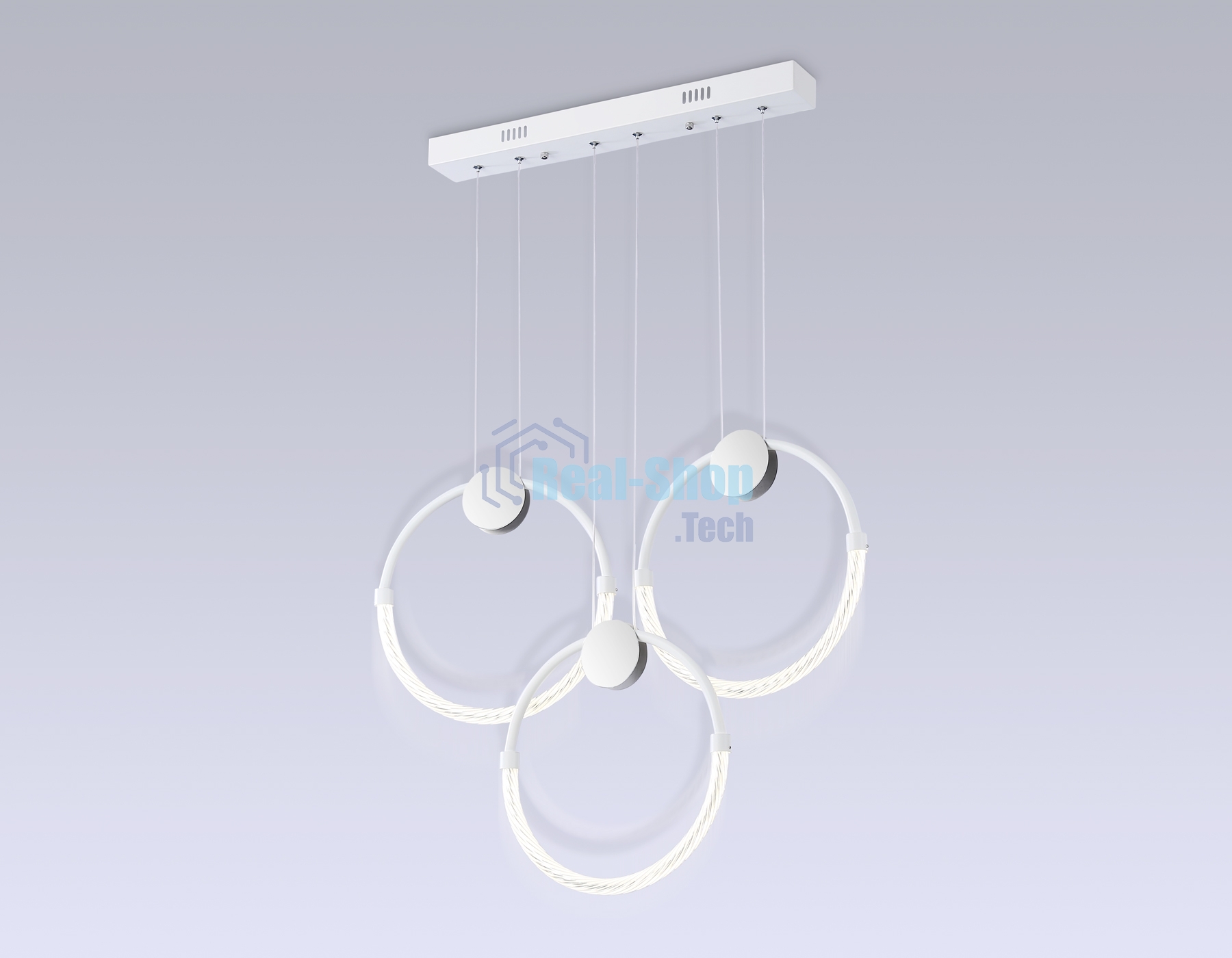 Светильник Ambrella light FL10595/3 WH/CH белый/хром 4200K 34W 630*20*1200 (Без ПДУ)