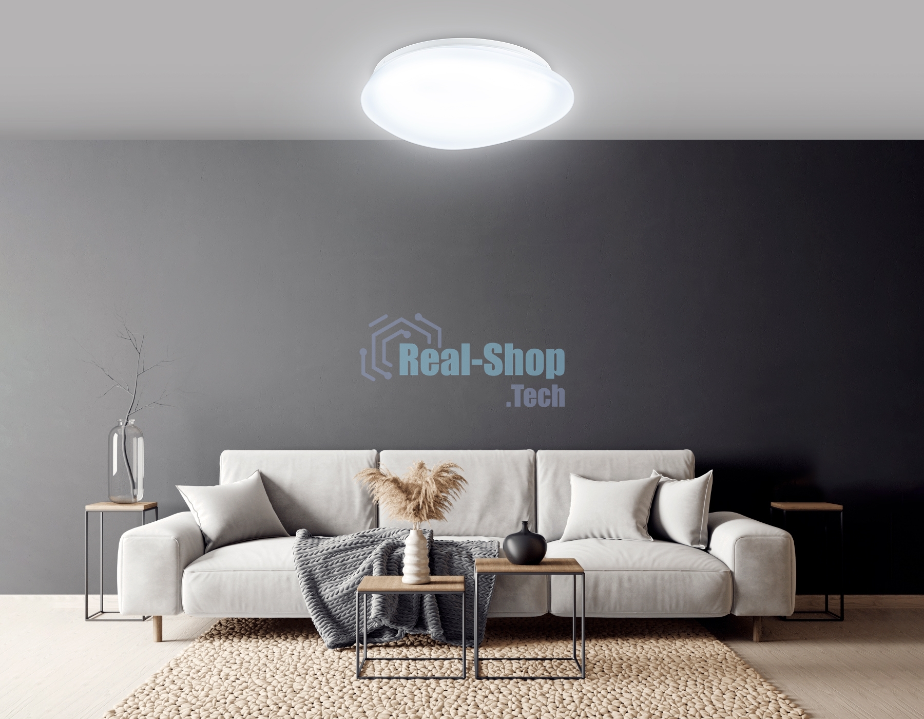 Потолочный светодиодный светильник Ambrella light FZ1601 FR матовый IP20 40W 5000K 410*100 (Без ПДУ)