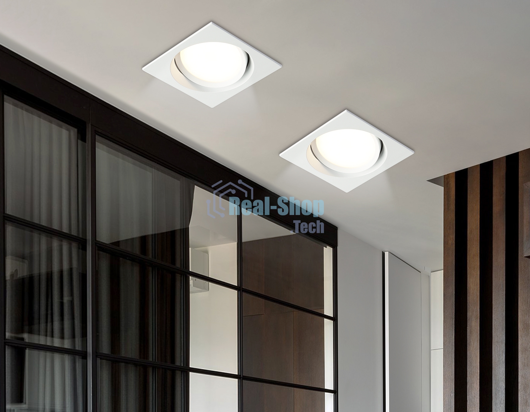 Светильник Ambrella light TN52232 WH белый IP20 GX53 110*110*44