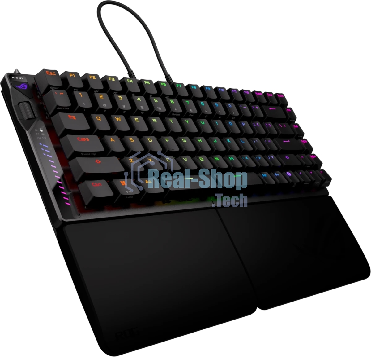 Клавиатура ASUS ROG Falcata Black гибридная, USB Type-A, Bluetooth, радиоканал, чёрный