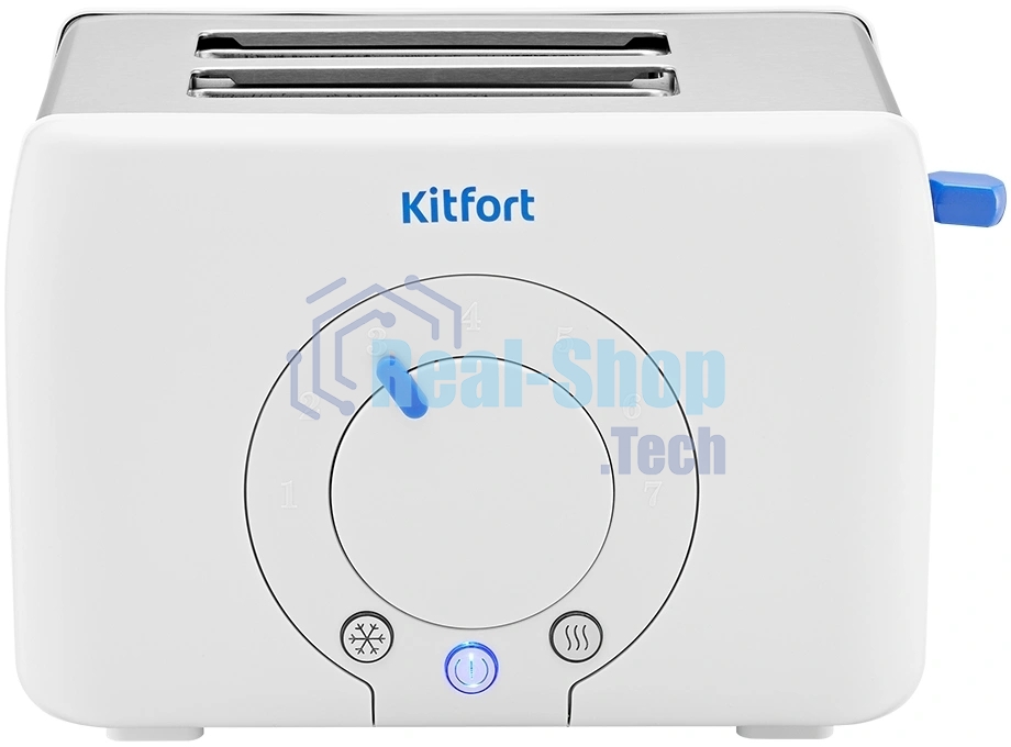 Тостер Kitfort КТ-6562 1000Вт белый/стальной