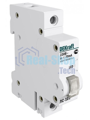 Лампа сигнальная на DIN-рейку 1p красн. SchE 18002DEK