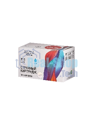 Набор струйных картриджей Sakura CZ134A (№711 Cyan 3-pack) для HP, голубой, 26 мл.