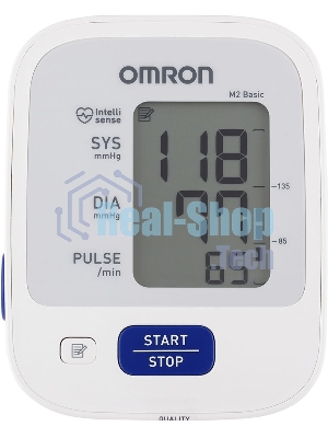 Тонометр OMRON M2 Basic (HEM-7121-ARU) с адаптером