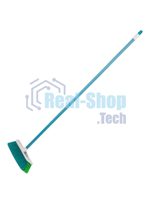 Щетка Home Palisad пластмассовая для подмет. пола с комбин. щетиной, 27 см, с черенком, 120 cм