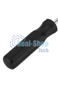 Отвертка Sparta PH2х100 мм, углеродистая сталь, черная пластиковая рукоятка