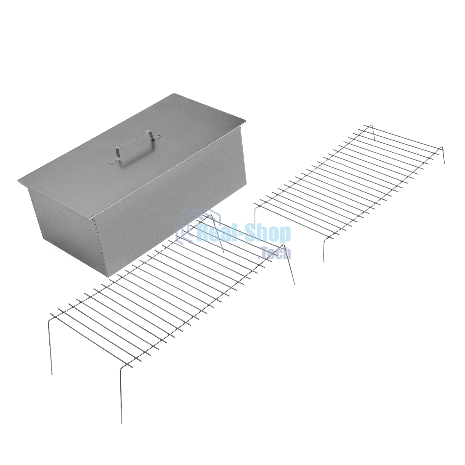 Коптильня двухъярусная большая 600х320х250 мм, 0,8 мм, с поддоном, Camping Palisad