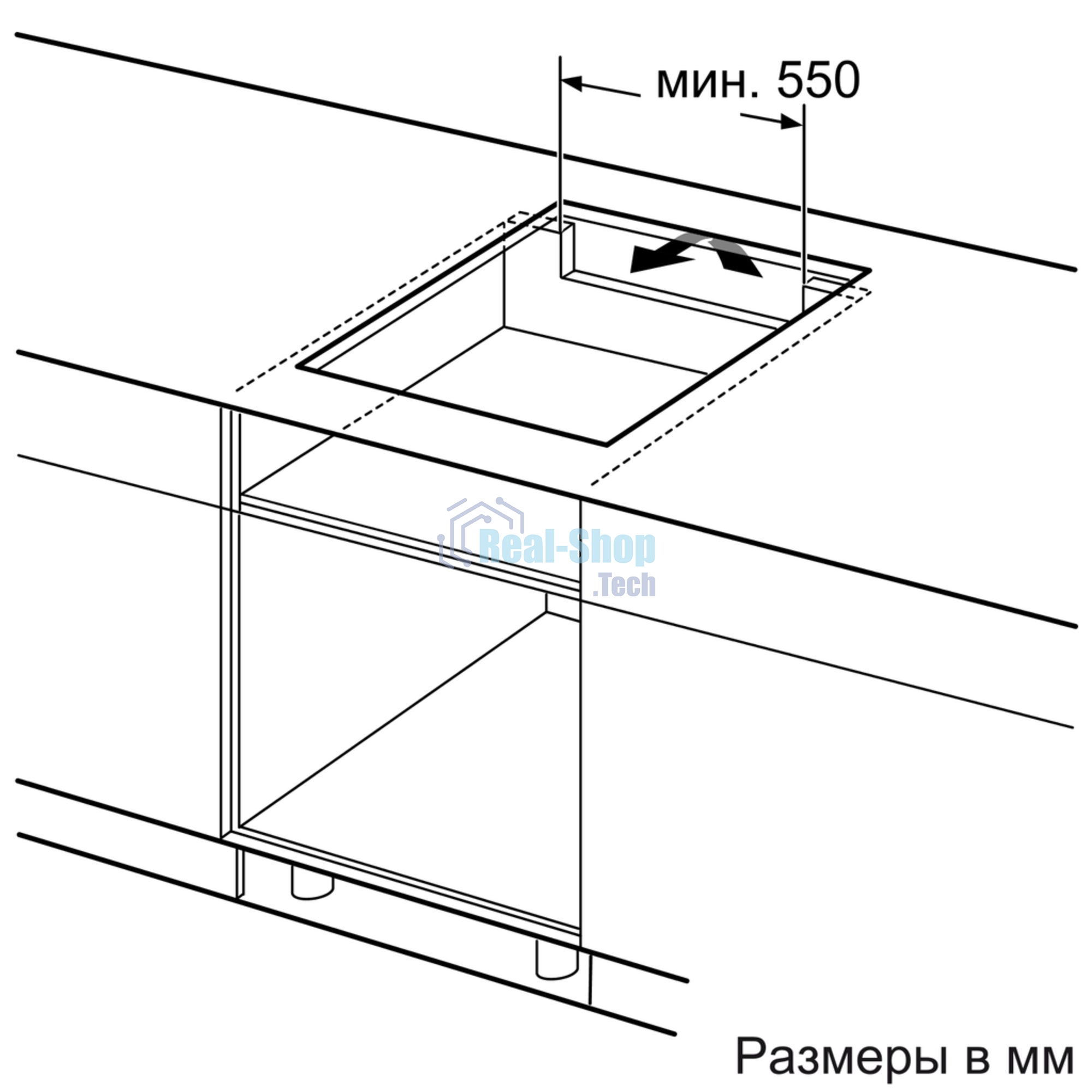 Индукционная варочная панель Bosch PIE631HB1E черный
