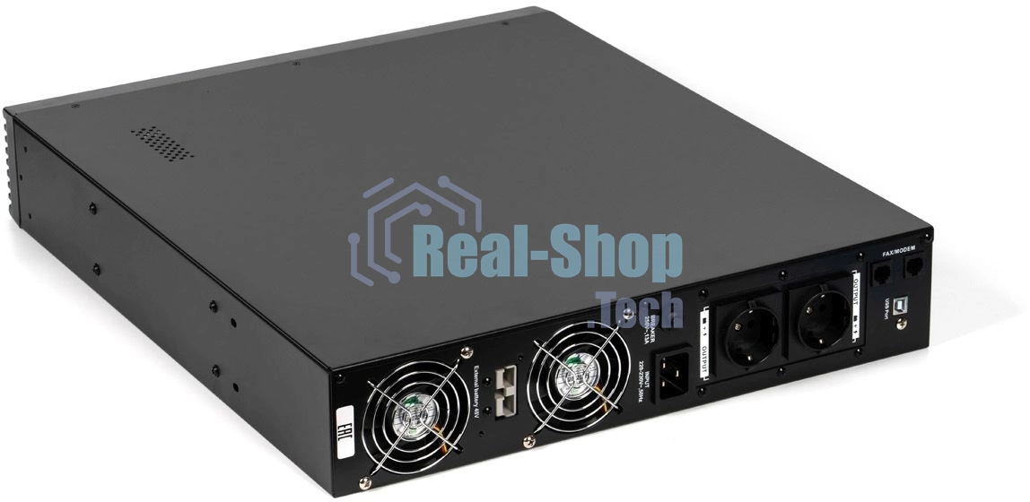 Источник бесперебойного питания Бастион Rapan 1000-RACK-IN-2X9 700Вт 1000ВА черный