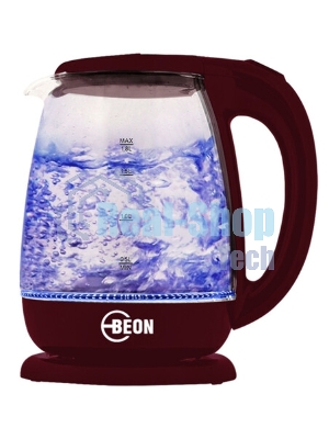 Электрочайник BEON BN-3046 бордовый, 1.8 л, 2200 Вт, скрытый нагревательный элемент