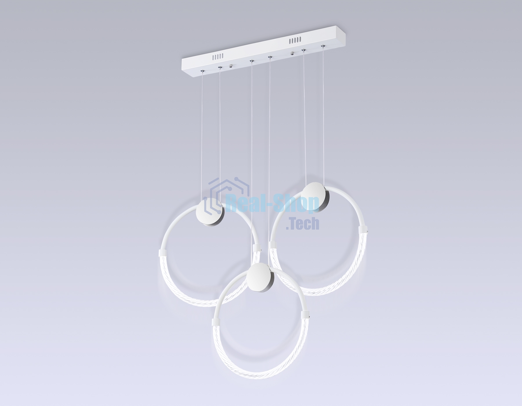 Светильник Ambrella light FL10595/3 WH/CH белый/хром 4200K 34W 630*20*1200 (Без ПДУ)