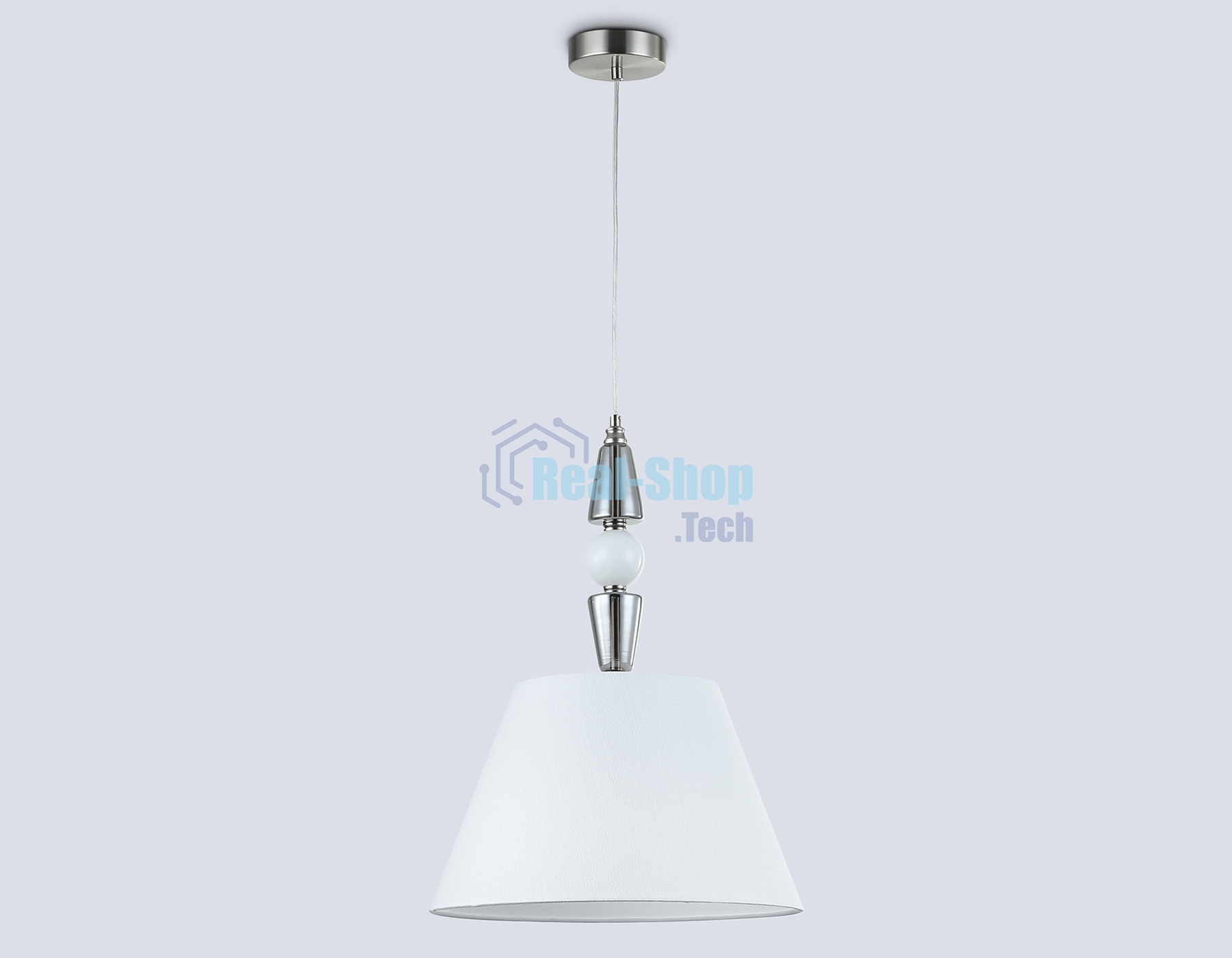Светильник Ambrella light LH75250 SN/FR сатин никель/белый матовый E27 max 60W D360*500