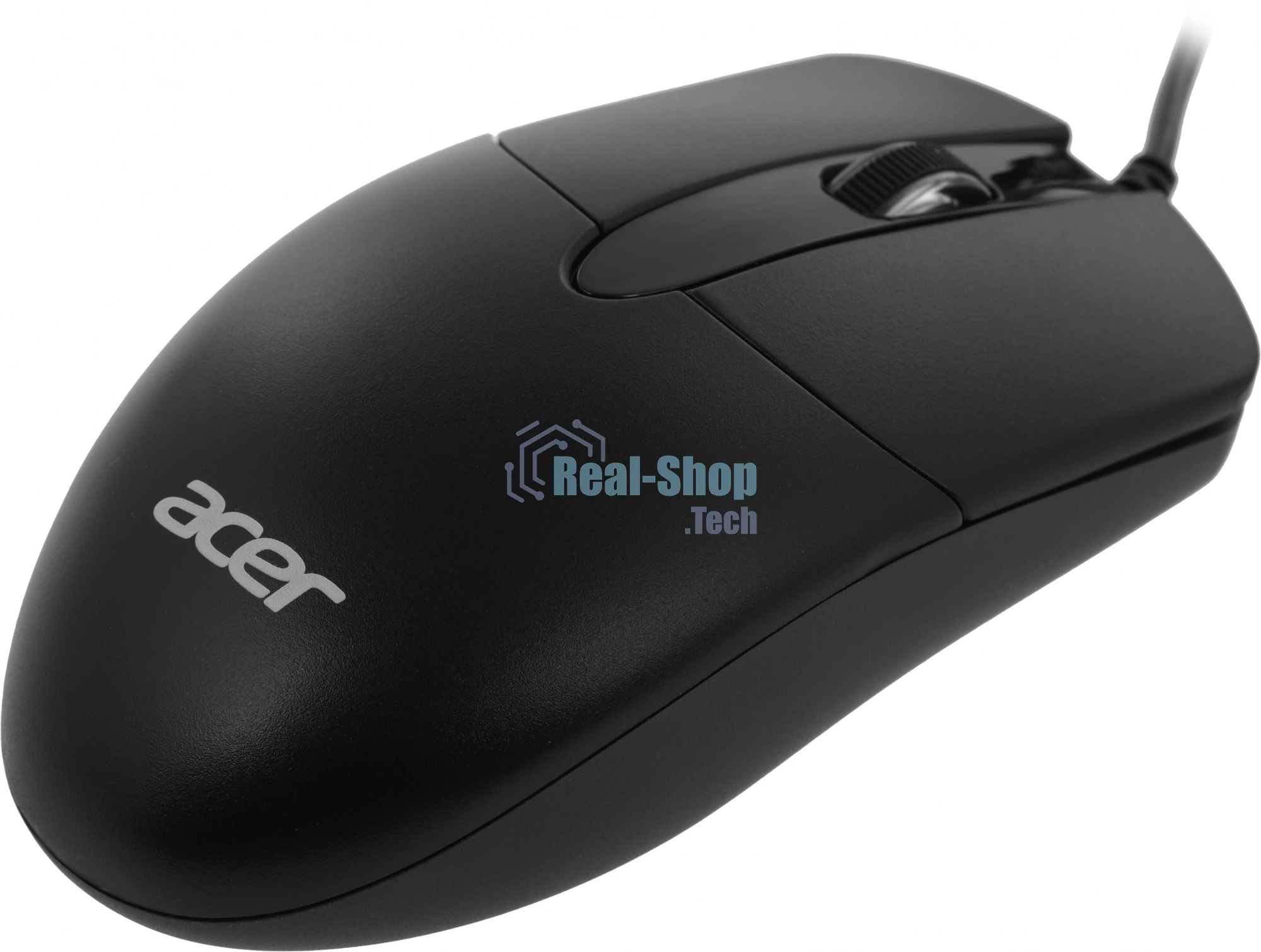 Мышь проводная Acer OMW300 черный, 1200 dpi, USB, кнопки - 3