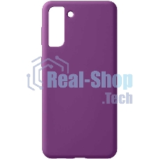 Чехол (клип-кейс) Deppa для Samsung Galaxy S21+ Liquid Silicone Pro фиолетовый (870024)