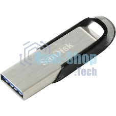 Флешка USB Sandisk CZ73 Cruzer Ultra Flair (SDCZ73-032G-G46), 32Gb, USB 3.0, R/W 150/45, серебристый/черный
