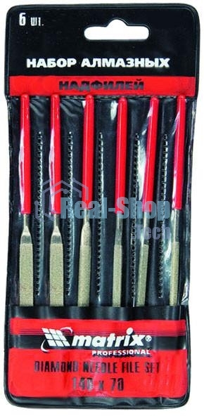 Набор надфилей Matrix алмазных 140х70х3 6шт master