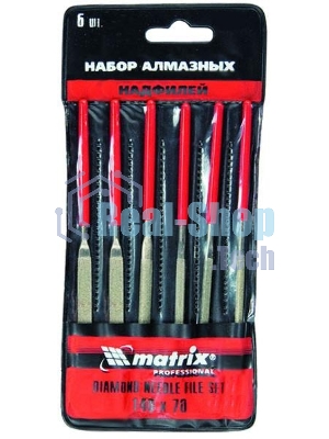 Набор надфилей Matrix алмазных 140х70х3 6шт master