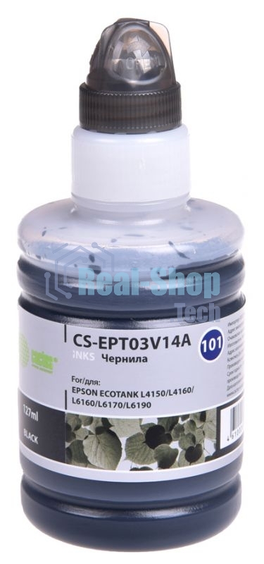 Чернила Cactus CS-EPT03V14A 101BK, черный пигментный, 127 мл для Epson L4150/L4160/L6160/L6170