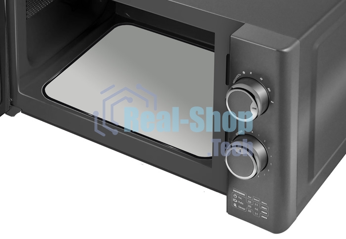 Микроволновая печь Centek CT-1573 серый, 20 л, 700 Вт, переключатели - поворотный механизм
