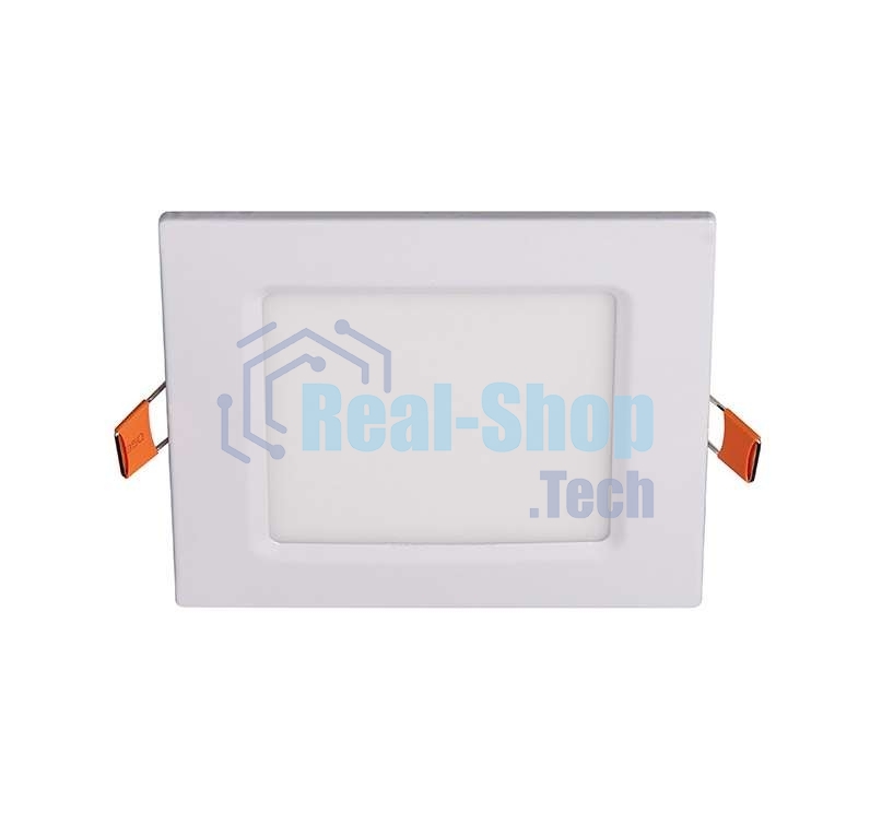 Светильник светодиодный ультратонкий встраив. PPL-S 6Вт 6500К IP40 WH 120мм квадрат Jazzway 5008243A