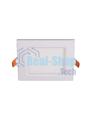 Светильник светодиодный ультратонкий встраив. PPL-S 6Вт 6500К IP40 WH 120мм квадрат Jazzway 5008243A