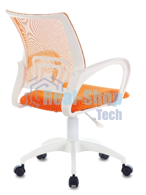 Кресло Бюрократ CH-W695NLT TW-38-3 TW-96-1 оранжевый, сетка/ткань, 120 кг, механизм качания