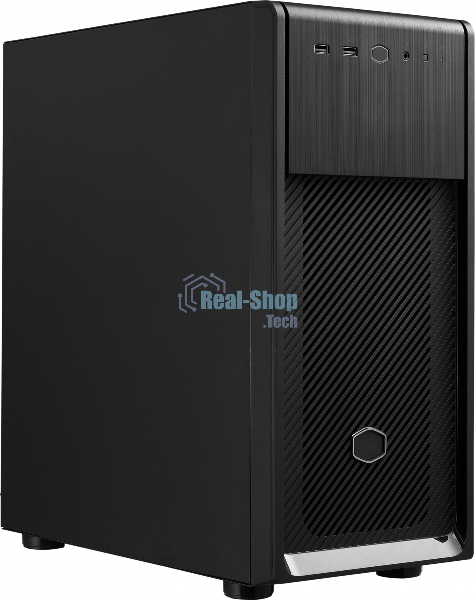 Компьютерный корпус без блока питания Cooler Master Elite 500, 2xUSB3.2, 1x120Fan, w/o PSU, Black, w/o ODD, Window TG left panel, ATX