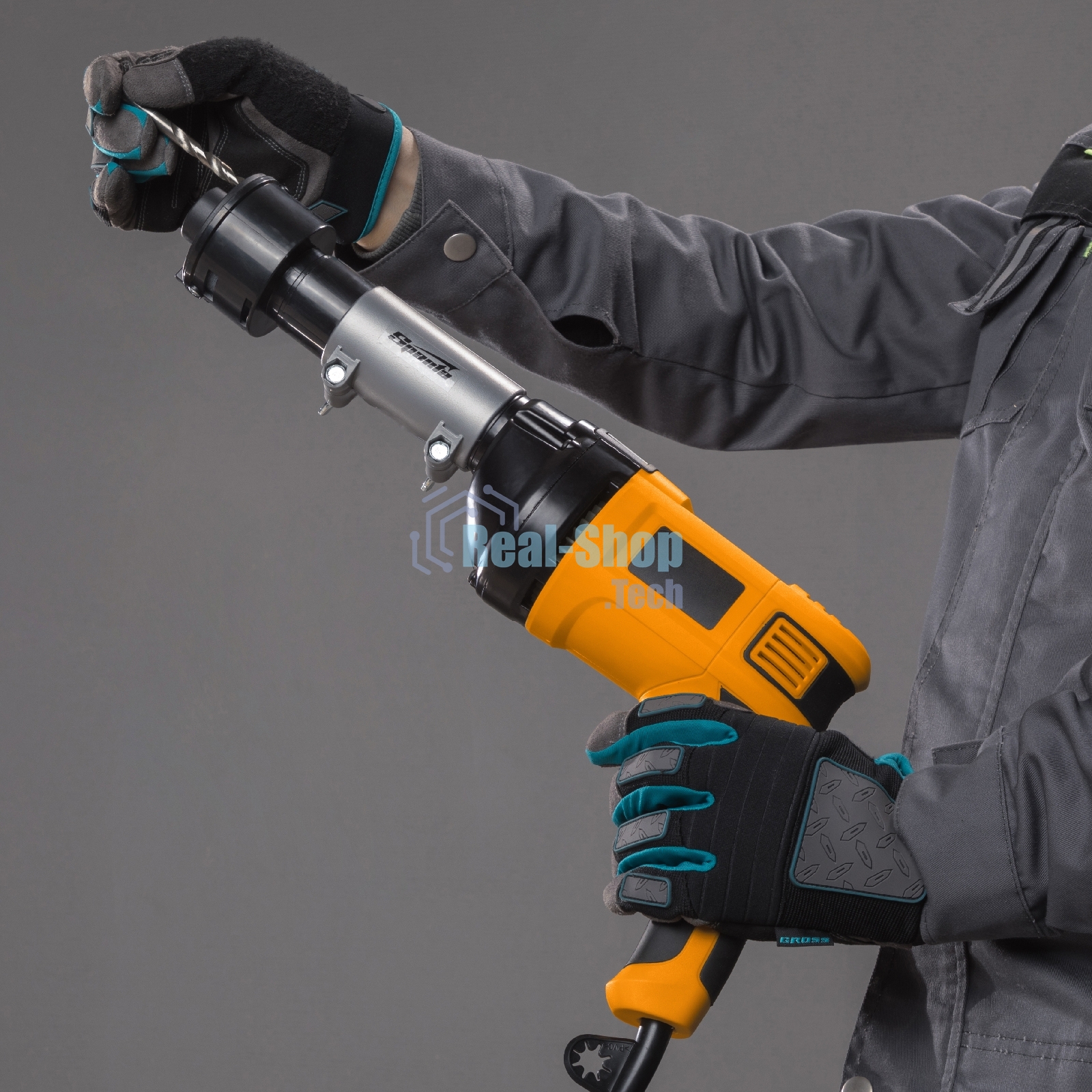 Насадка Sparta на дрель для заточки сверл, D 3,5-10 мм