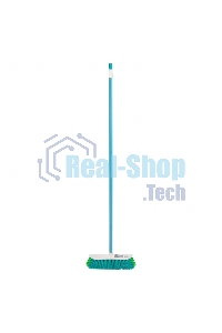 Щетка пластмассовая для подмет. пола с комбин. щетиной, 27 см, с черенком, 120 cм, Home Palisad