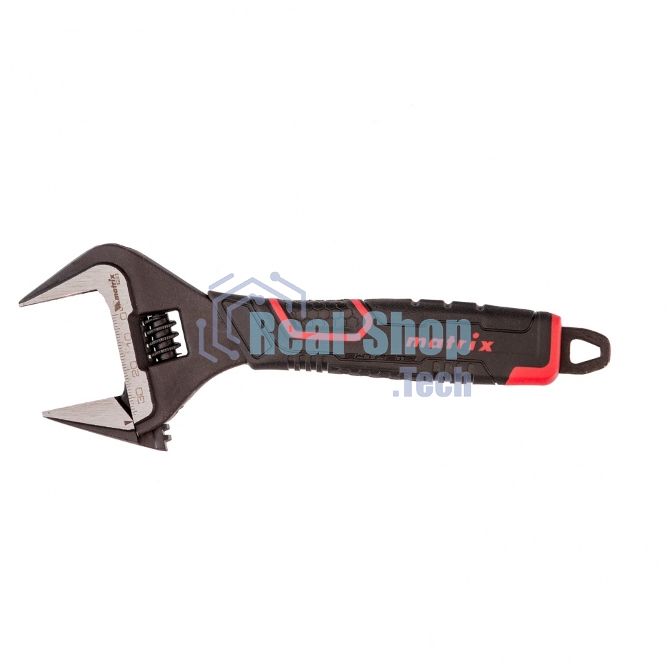 Ключ разводной Matrix, тонкие губки, фосфатированный, 2-х комп рукоятка, 200 мм, PRO